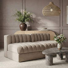 Load image into Gallery viewer, Rummi - Velvet Performance Fabric Upholstered 2 Piece Modular Armless Loveseat