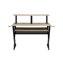 Load image into Gallery viewer, Eleazar - Music Recording Studio Desk - Natural Oak