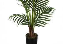 Load image into Gallery viewer, 57" Tall, Artificial Plant, Palm Tree, Indoor, Faux, Fake, Floor, Greenery, Potted, Real Touch, Decorative - Green / Black