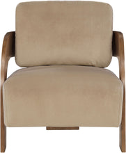 Load image into Gallery viewer, Cedra - Velvet Performance Fabric Upholstered Accent Chair - Brown Frame