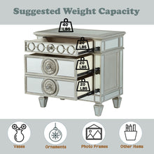 Load image into Gallery viewer, Varian - Mirrored Nightstand - Silver