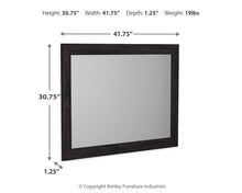 Load image into Gallery viewer, Belachime - Bedroom Mirror - Charcoal