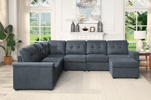 Load image into Gallery viewer, Isla - Fabric Sectional Sofa With Ottoman