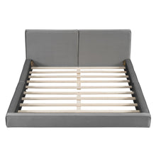 Load image into Gallery viewer, Upholstered Platform Bed, Grounded Bed With Solid Frame