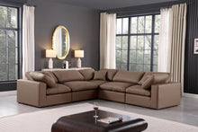 Load image into Gallery viewer, Comfy - 5 Piece Faux Leather Modular Corner Sectional