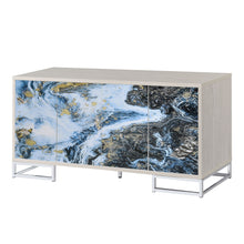 Load image into Gallery viewer, Liam - Marble Paint Console Cabinet - Multi