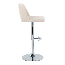 Load image into Gallery viewer, Toriano - Contemporary Adjustable Barstool With Swivel & Rounded T Footrest (Set of 2)
