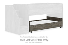 Load image into Gallery viewer, Frandern - Twin Loft Caster Bed - Gray