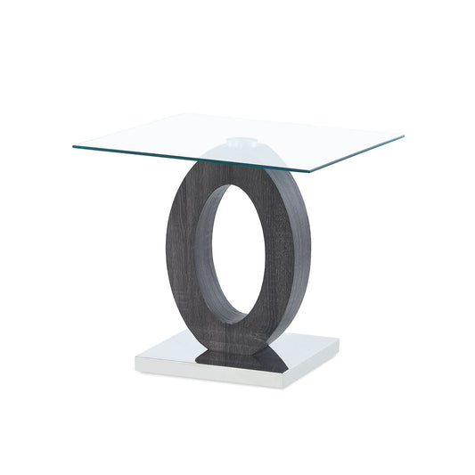 End Table - Brown White