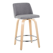 Load image into Gallery viewer, Toriano - Contemporary Fixed Height Counter Stool & Swivel And Round Footrest (Set of 2)