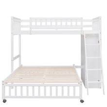 Load image into Gallery viewer, Bunk Bed With 6 Drawers And Flexible Shelves, Bottom Bed With Wheels
