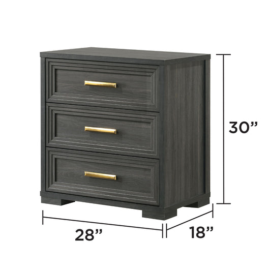 Colorado - Nightstand - Charcoal