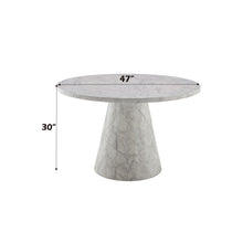 Load image into Gallery viewer, Kacey - Natural Engineered Stone Round Dining Table - Stone Gray