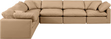 Load image into Gallery viewer, Indulge - Faux Leather 6 Piece Modular Corner Sectional - Tan