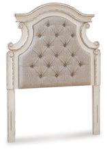 Load image into Gallery viewer, Realyn - Twin UPH Panel Headboard - Chipped White