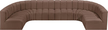 Load image into Gallery viewer, Arc - Faux Leather Modular U-Shaped Sectional