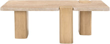 Load image into Gallery viewer, Ravenna - Genuine Fabric Travertine And Oak Wood Table