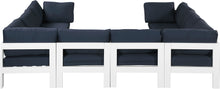 Load image into Gallery viewer, Nizuc - Outdoor Patio 8 Piece Modular Sectional With White Frame
