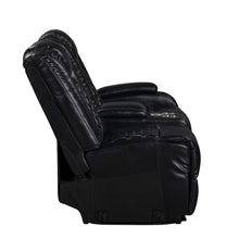 Load image into Gallery viewer, Orion II - RAF Console Loveseat With Recliner - Black