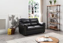 Load image into Gallery viewer, Padded Love Seat For Modern Living - Black