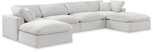 Load image into Gallery viewer, Comfy - 6 Piece Velvet Modular Double Chaise Sectional