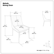 Load image into Gallery viewer, Melody - Versatile Upholstered Dining Chair (Set of 2)