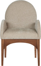 Load image into Gallery viewer, Waldorf - Chenille Dining Arm Chair With Brown Legs