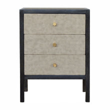 Load image into Gallery viewer, Nightstand, 3 Drawer - Black