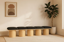 Load image into Gallery viewer, Pavilion - 5 Piece Modular Bench With Natural Base