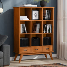 Load image into Gallery viewer, Draper - 9 Cube Storage With Drawers - Brown