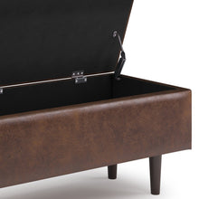 Load image into Gallery viewer, Shay - Large Square Coffee Table Storage Ottoman Mid-Century Style