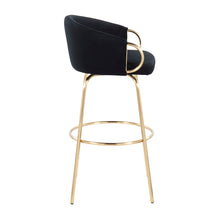 Load image into Gallery viewer, Claire - Contemporary / Glam Fixed Height Bar Stool (Set of 2) Round Footrest (Set of 2)
