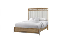 Load image into Gallery viewer, Elegant Design Upholstered And Strap Panel Bed