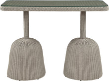 Load image into Gallery viewer, Seacrest - Tempered Glass Top And Wicker Outdoor Patio Bar Height Table