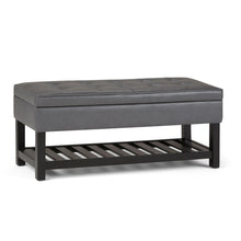 Load image into Gallery viewer, Cosmopolitan - Storage Ottoman Bench With Open Bottom