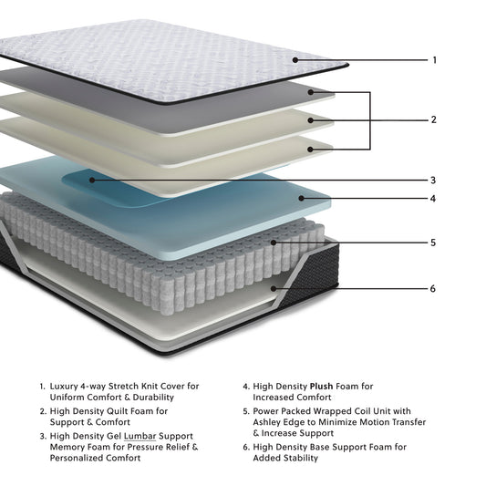 Anniversary Edition Plush - Twin Mattress - White - Ego Home Furniture
