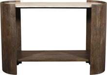 Load image into Gallery viewer, Solstice - Travertine And Mango Wood Table