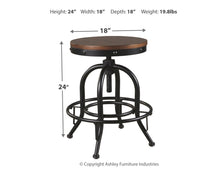 Load image into Gallery viewer, Valebeck - Swivel Barstool (Set of 2)