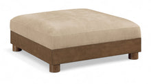 Load image into Gallery viewer, Turin - Chenille Fabric Upholstered Modular Ottoman - Walnut Base