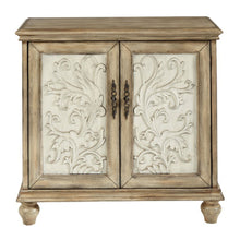 Load image into Gallery viewer, Driscoll - 2 Door Cabinet With Floral Design - Reclaimed Natural