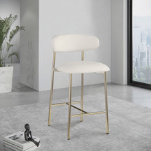 Load image into Gallery viewer, Lupita - Counter Stool With Brushed Gold Frame (Set of 2)