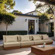 Load image into Gallery viewer, Mirella - 4 Piece Water Resistant Fabric Outdoor Patio Modular Sectional