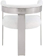 Load image into Gallery viewer, Romeo - Boucle Dining Chair With Silver Base (Set of 2)