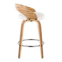 Load image into Gallery viewer, Grotto - Mid Century Modern Fixed Height Counter Stool With Swivel With Round Footrest (Set of 2)