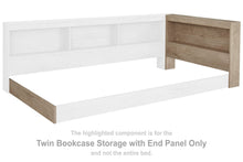 Load image into Gallery viewer, Oliah - T Bookcase Storage w/End Panel - Natural