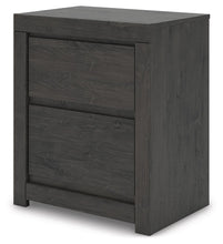 Load image into Gallery viewer, Fraluna - Two Drawer Night Stand - Charcoal