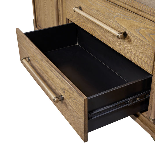 Elure - Metal Base Sideboard - Latte