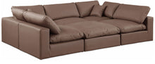 Load image into Gallery viewer, Comfy - 6 Piece Faux Leather Sectional