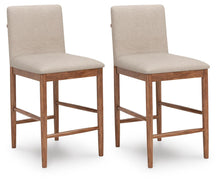 Load image into Gallery viewer, Isanti - Upholstered Barstool (Set of 2) - Light Brown