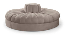 Load image into Gallery viewer, Rummi - Round Velvet Performance Fabric Upholstered 4 Piece Modular Sofa